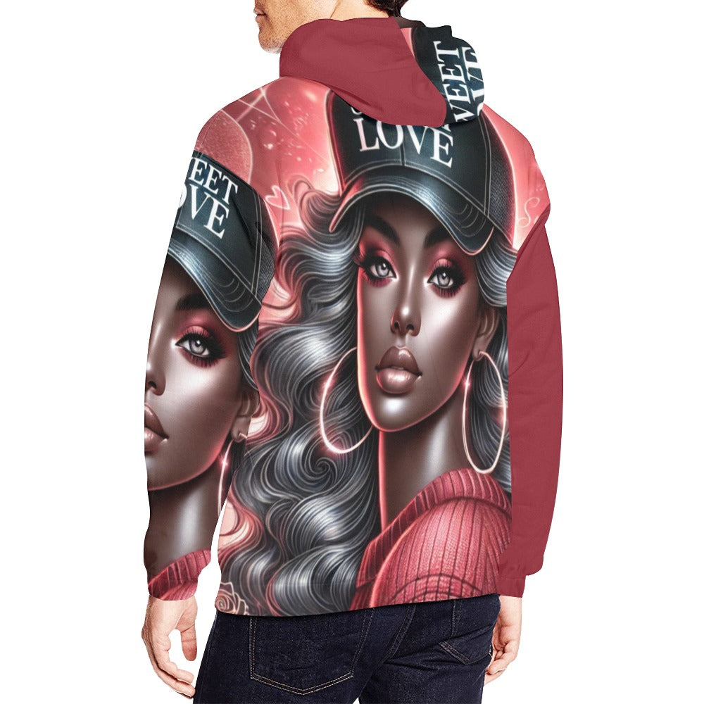 Sweet Love All Over Print Hoodie