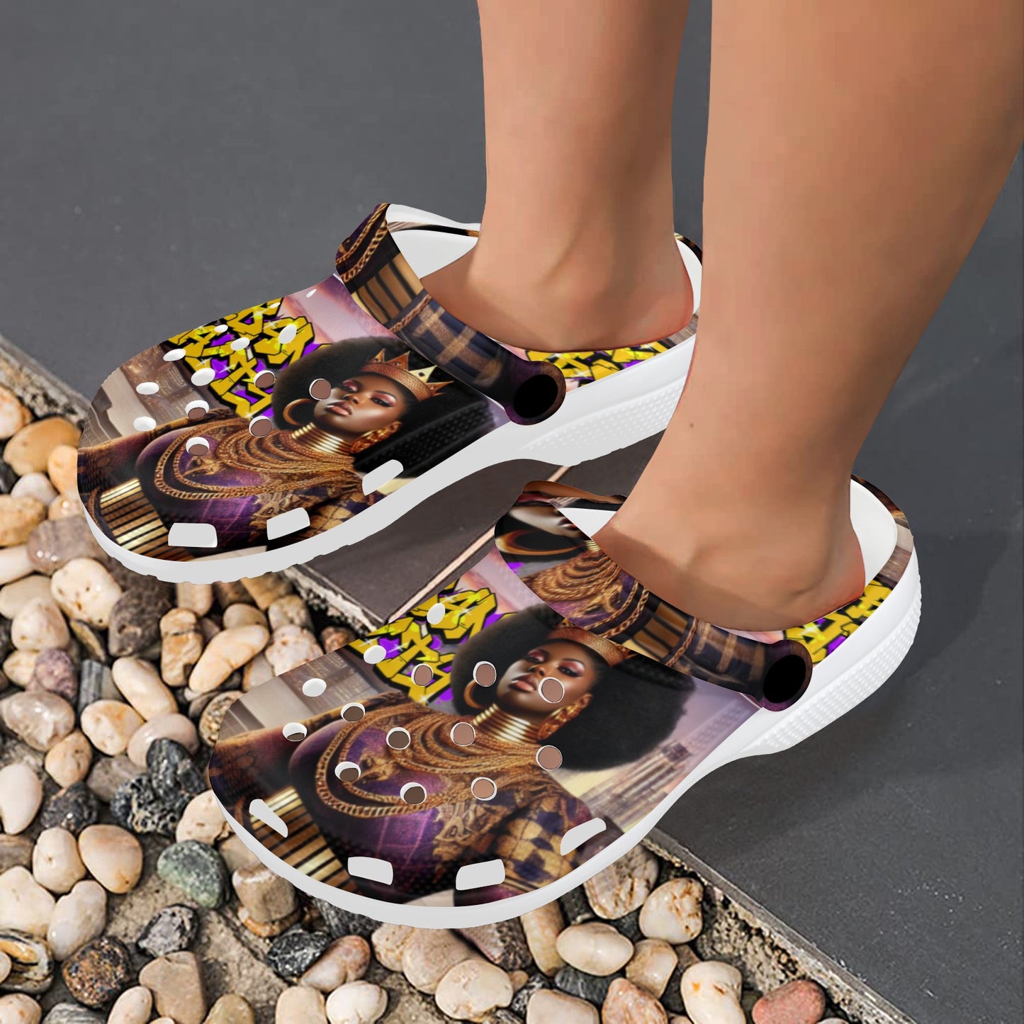 Urban Royalty Custom Print Foam Clogs for Adults