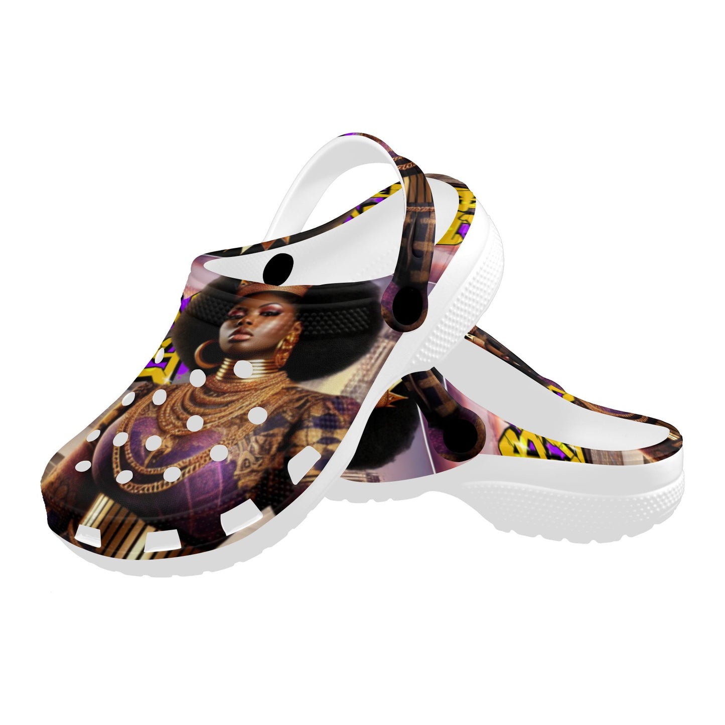 Urban Royalty Custom Print Foam Clogs for Adults