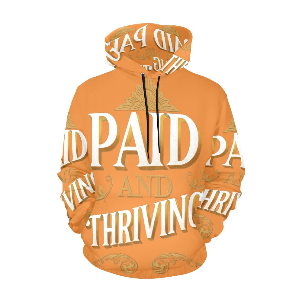 Paid and Thriving orange hoodie All Over Print Hoodie