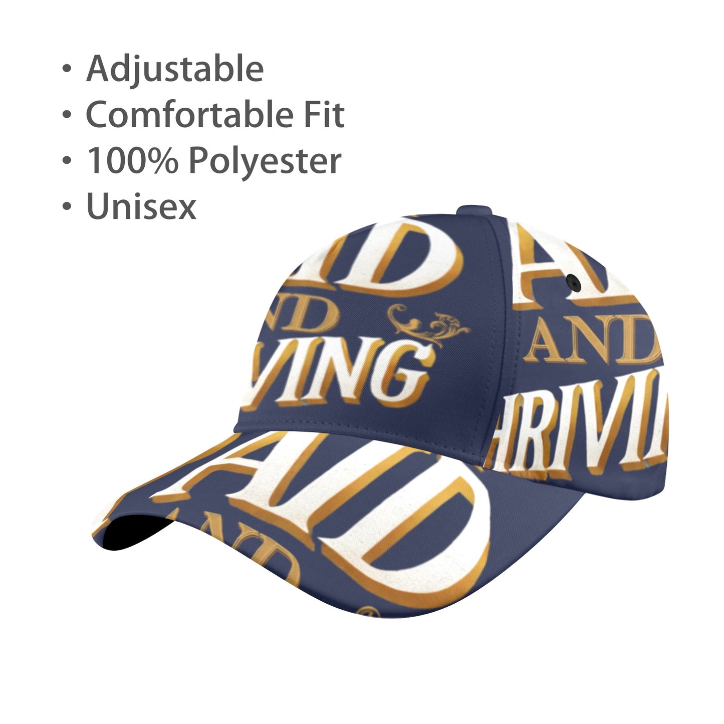 Paid and Thriving navy hat All Over Print Cap