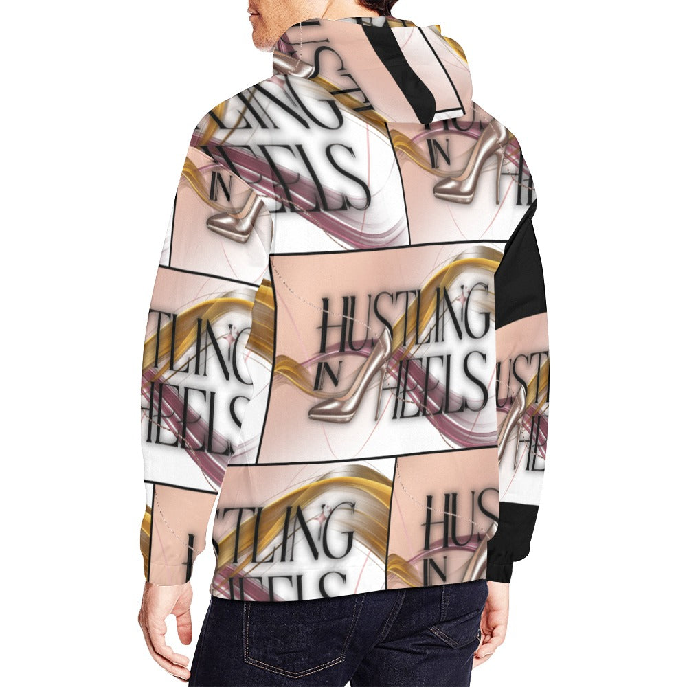 Hustling in Heels All Over Print Hoodie