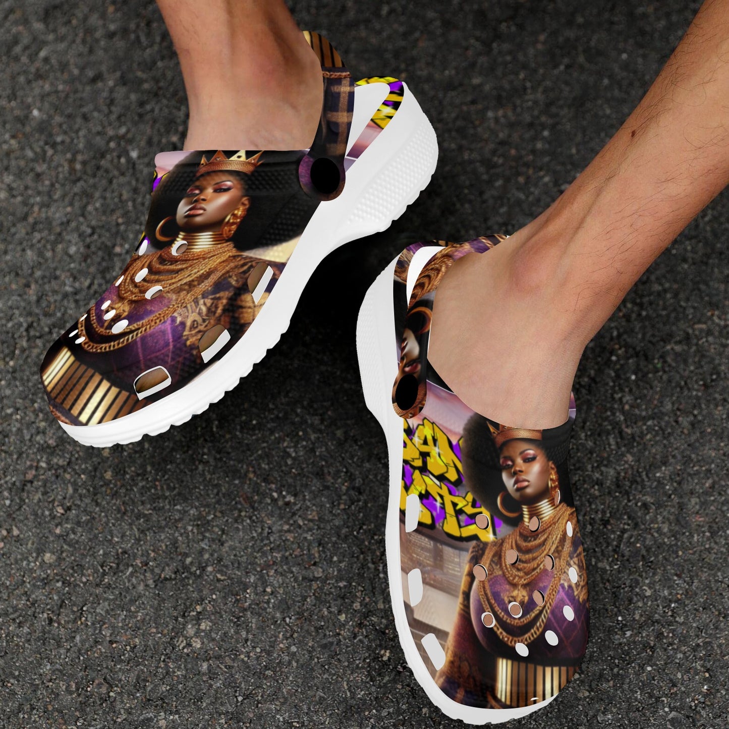 Urban Royalty Custom Print Foam Clogs for Adults