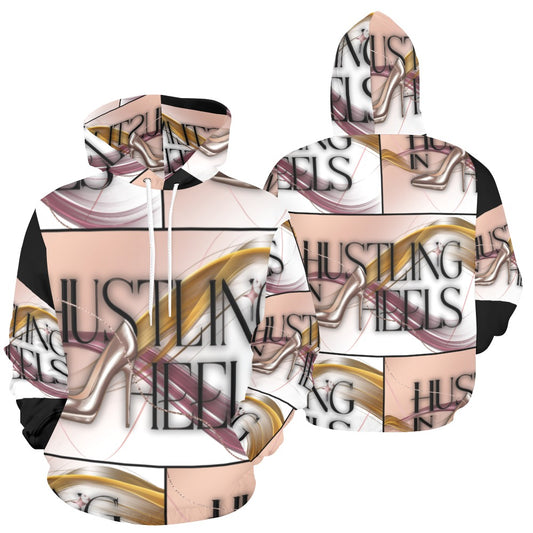 Hustling in Heels All Over Print Hoodie