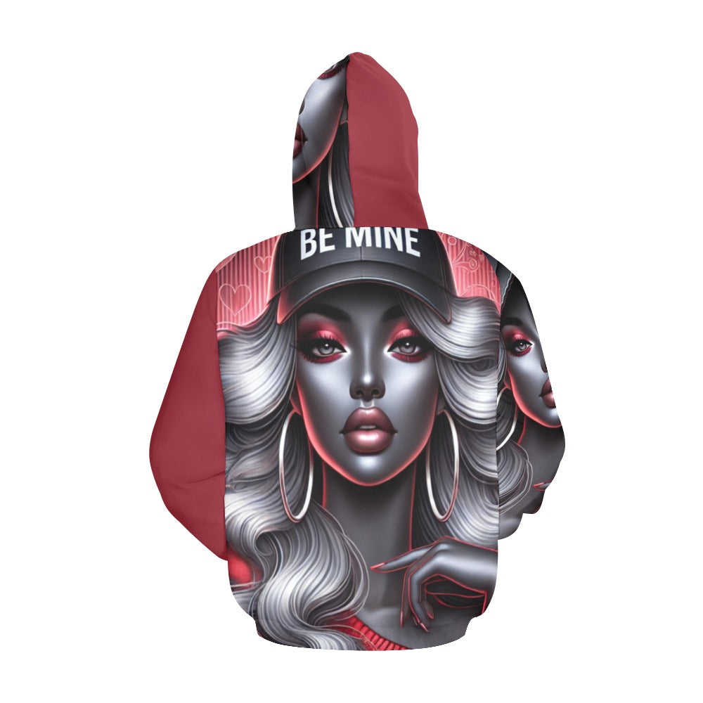 Be Mine All Over Print Hoodie