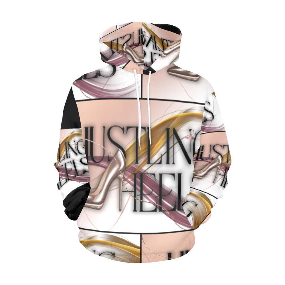 Hustling in Heels All Over Print Hoodie