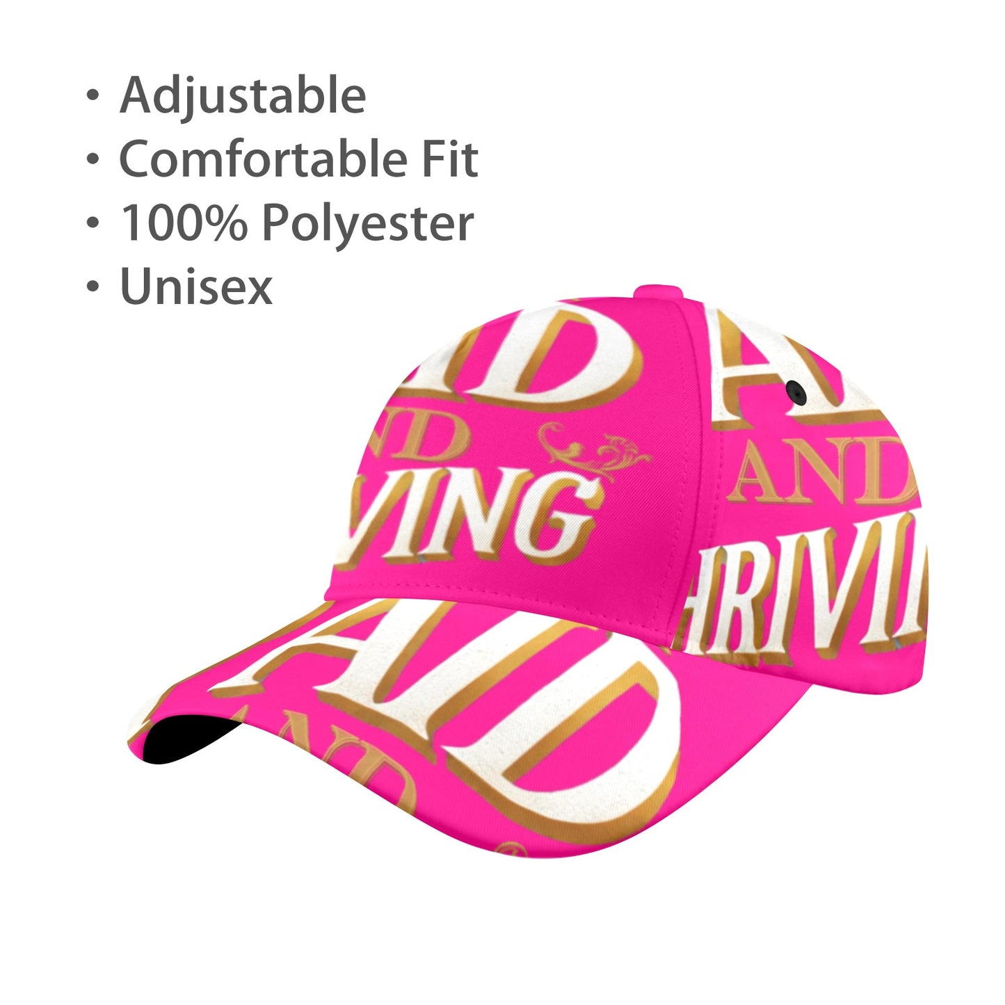 Paid and Thriving Fushia All Over Print Cap