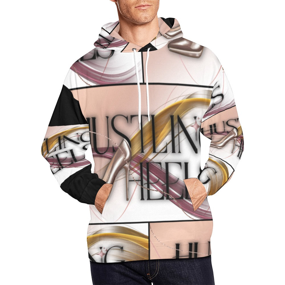 Hustling in Heels All Over Print Hoodie